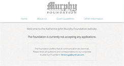 Desktop Screenshot of murphyfoundation.org