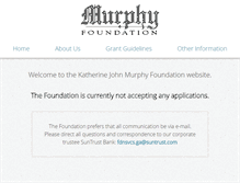 Tablet Screenshot of murphyfoundation.org